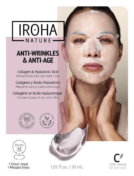 Arenal Urbil - Iroha Nature Mascarilla tisú de cara y cuello - 4,59 €