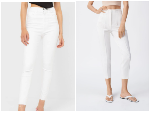 Cómo combinar pantalones blancos?