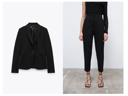 Trajes de chaqueta y pantalón para mujer de Zara: atemporales